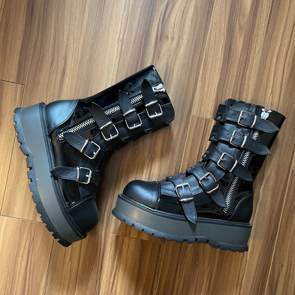 Demonia Slacker 160 boots *altered*